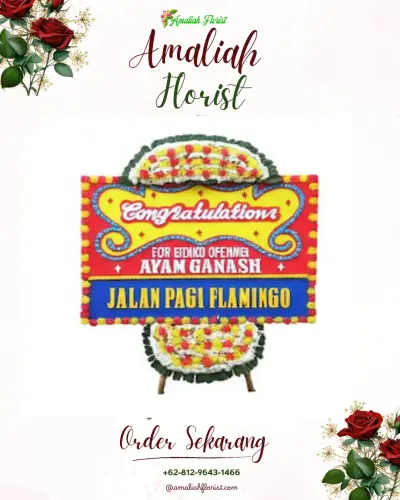 Bunga Papan Congratulation di Cisaranten Kidul